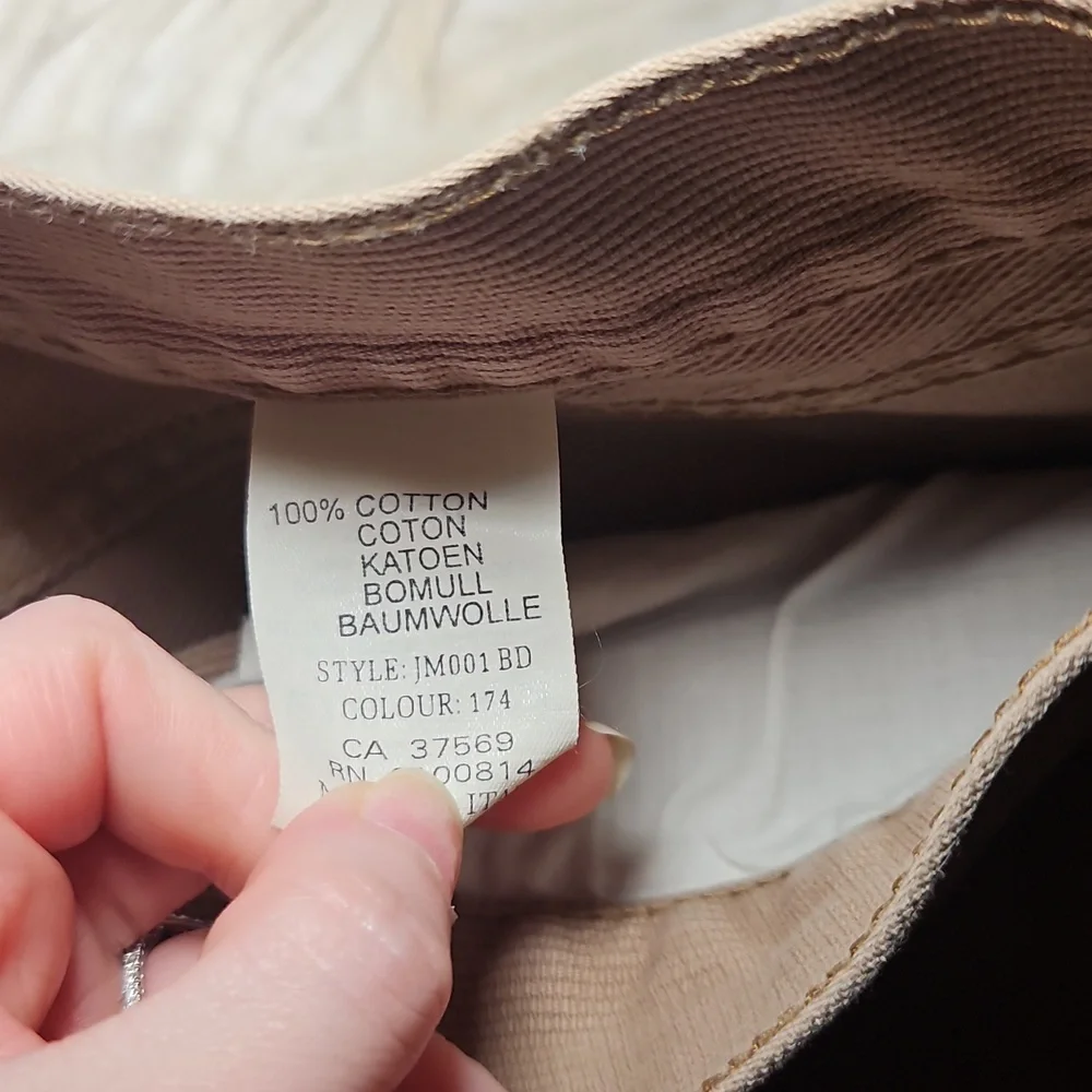 Ben Sherman Y2K Tan Corduroy-Feel Pants – 32x34, Multi-Button, Good Condition